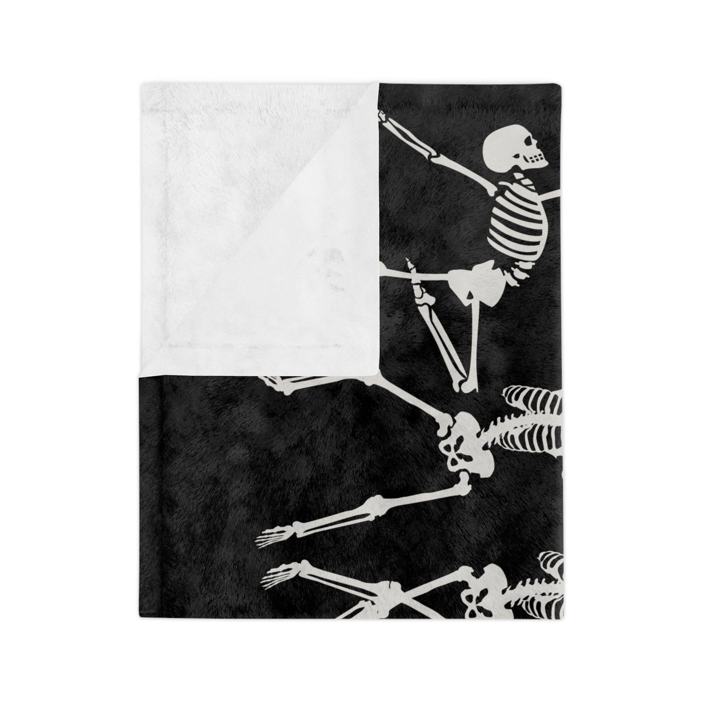 Dancing Skeleton Velveteen Microfiber Blanket