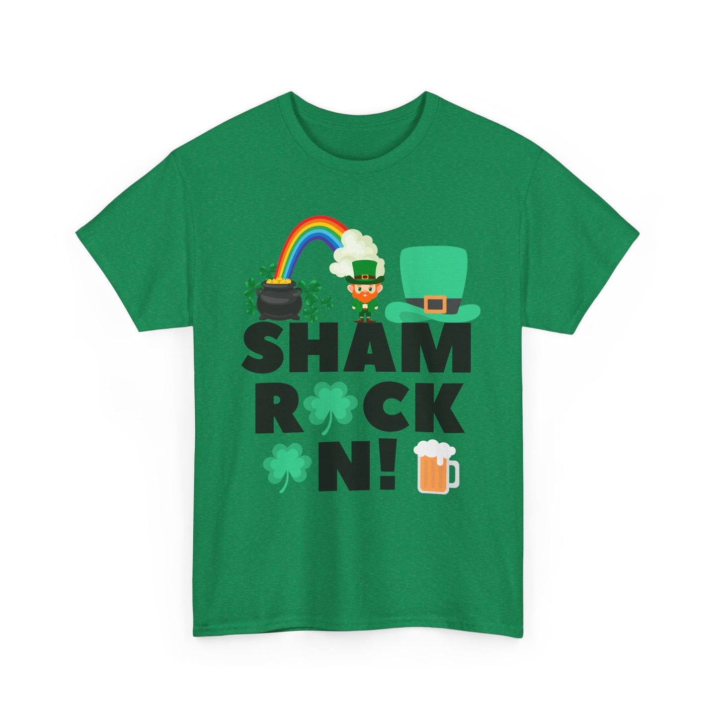 Shamrock On Unisex Heavy Cotton Tee