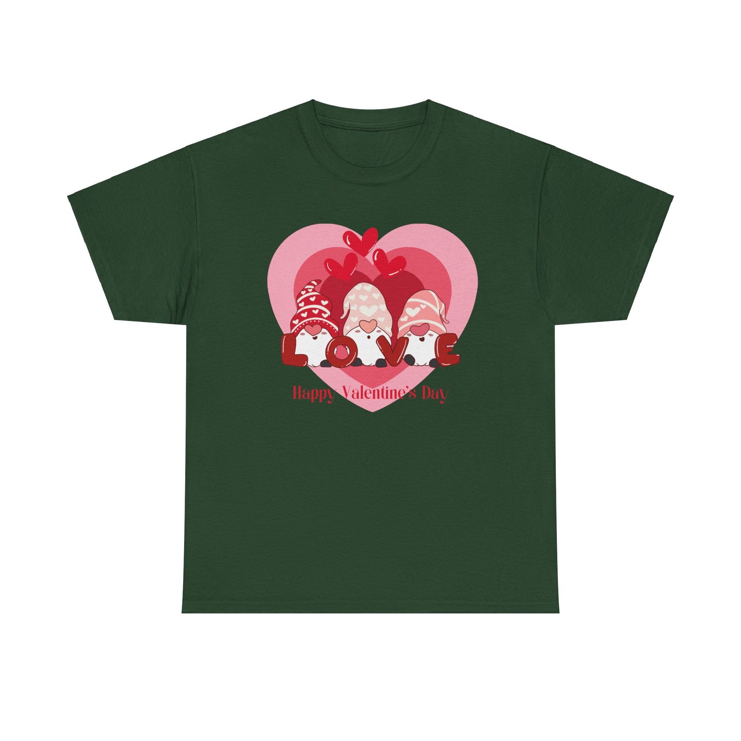 Valentines Gnome Unisex Heavy Cotton Tee