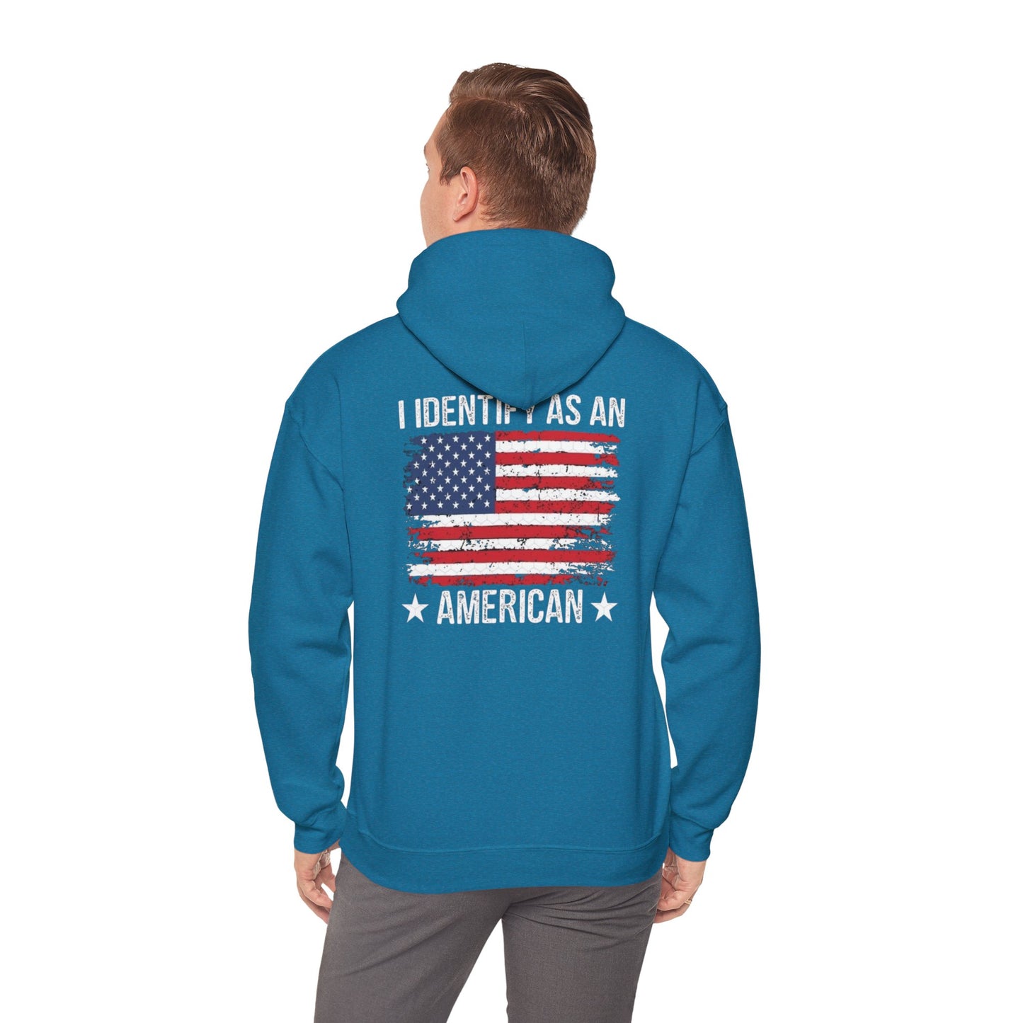 Identify as Unisex Heavy Blend™ Hooded Sweatshirt