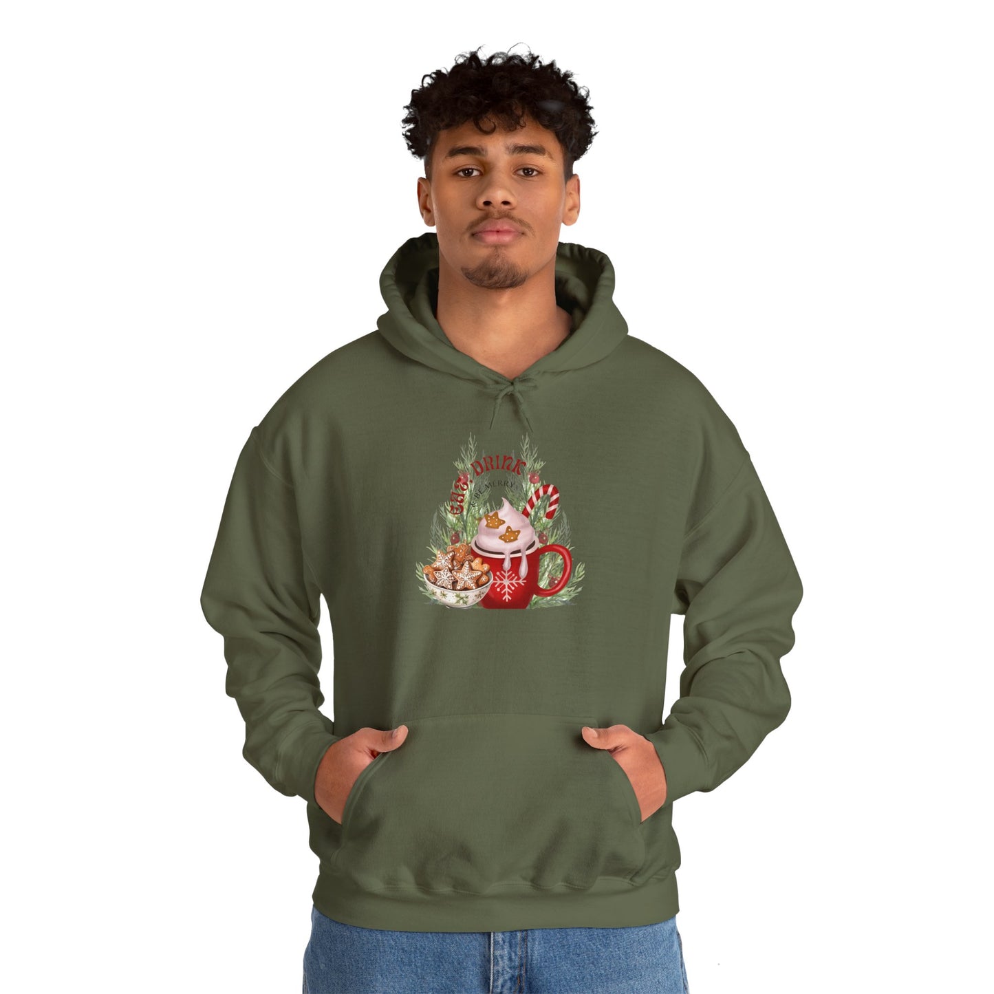 Eat, Drink Unisex Heavy Blend™ Hooded Sweatshirt