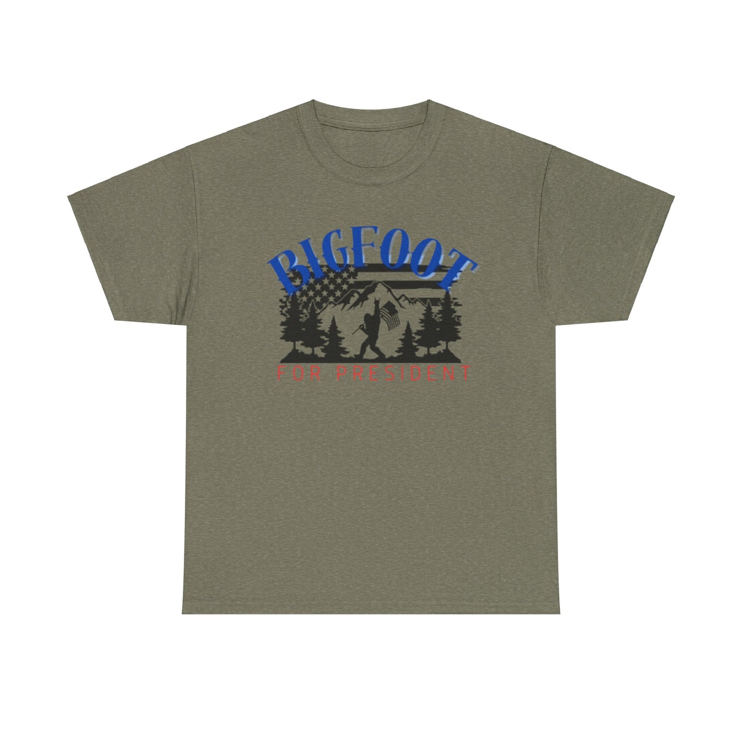 Bigfoot for President Unisex Heavy Cotton Tee