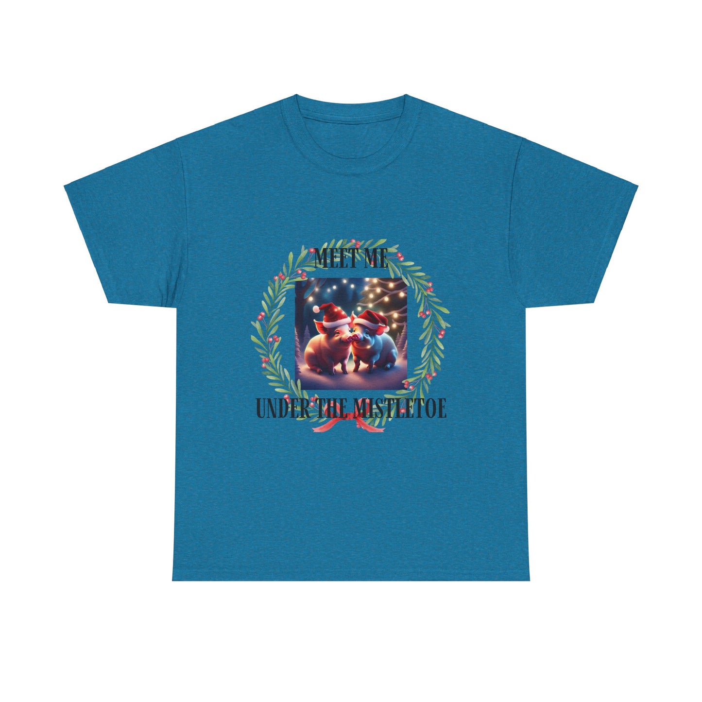 Xmas Pigs Unisex Heavy Cotton Tee