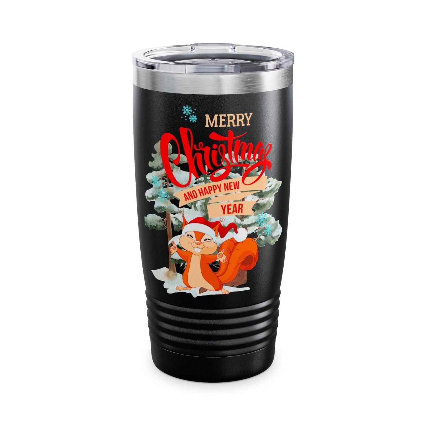 Squirrel Xmas Ringneck Tumbler, 20oz
