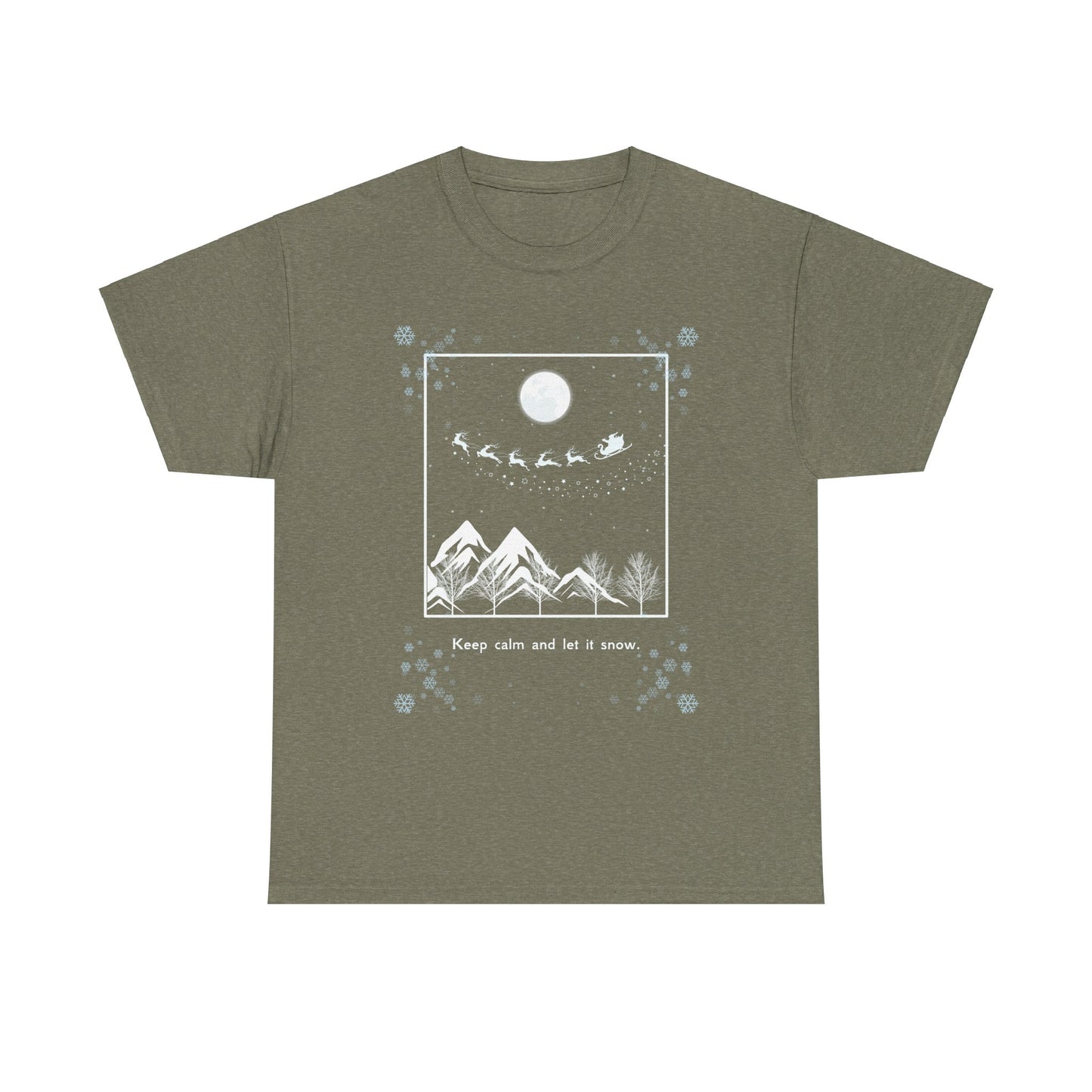 Let it Snow Unisex Heavy Cotton Tee