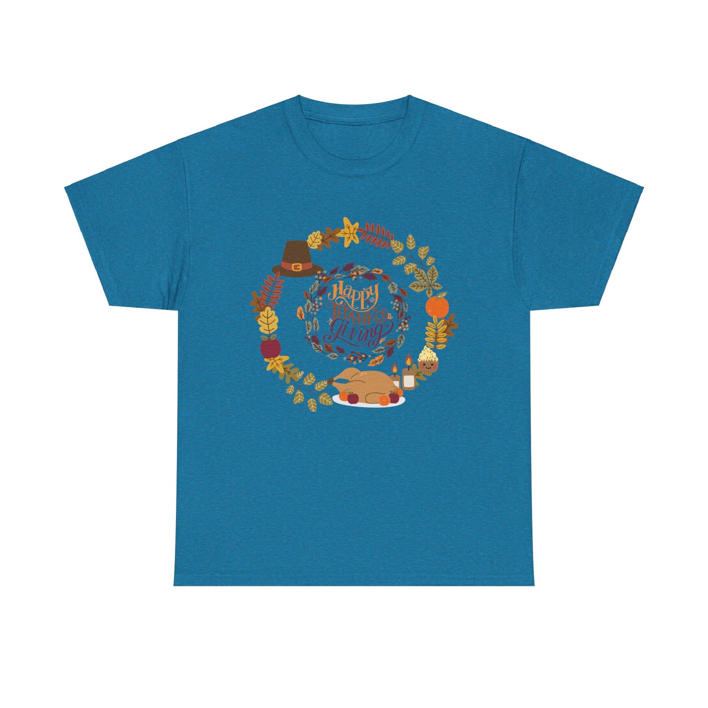 Happy Thanksgiving Unisex Heavy Cotton Tee