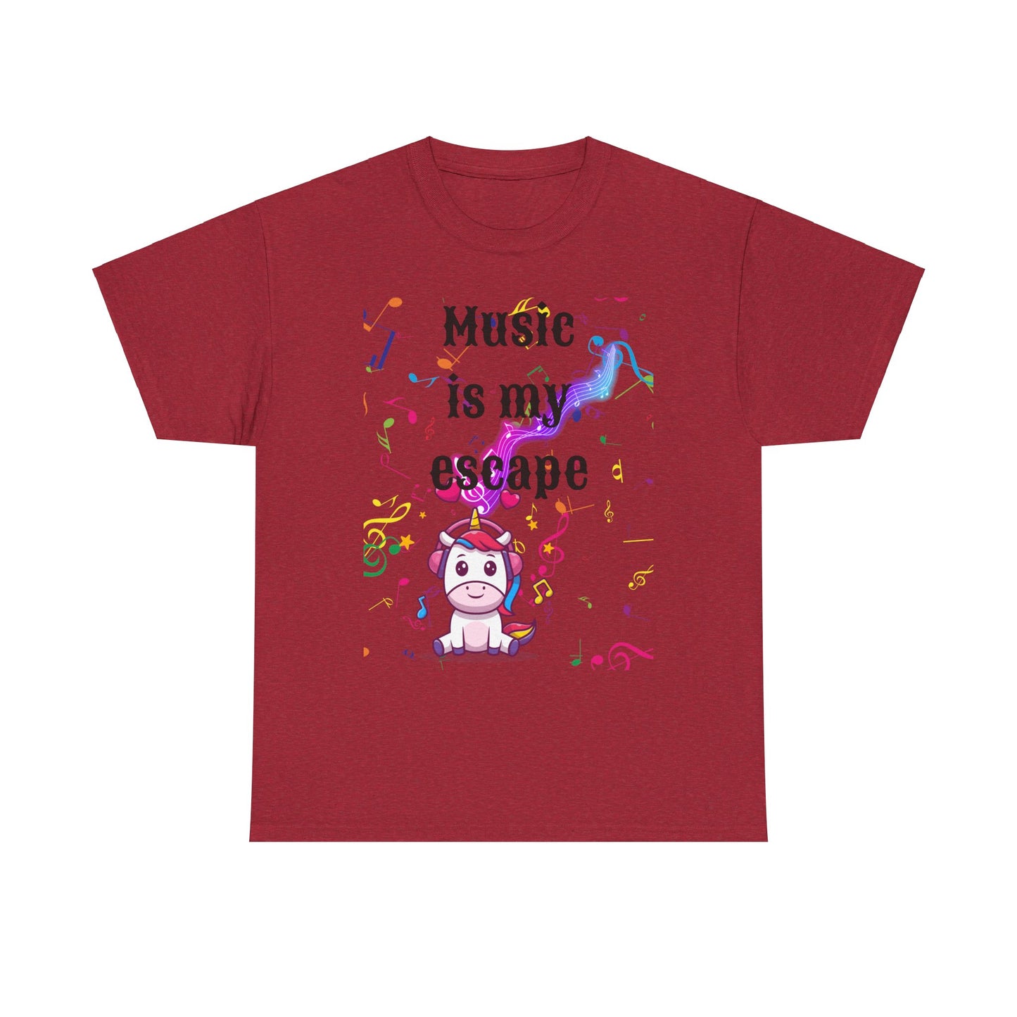 Music is Unisex Heavy Cotton Tee