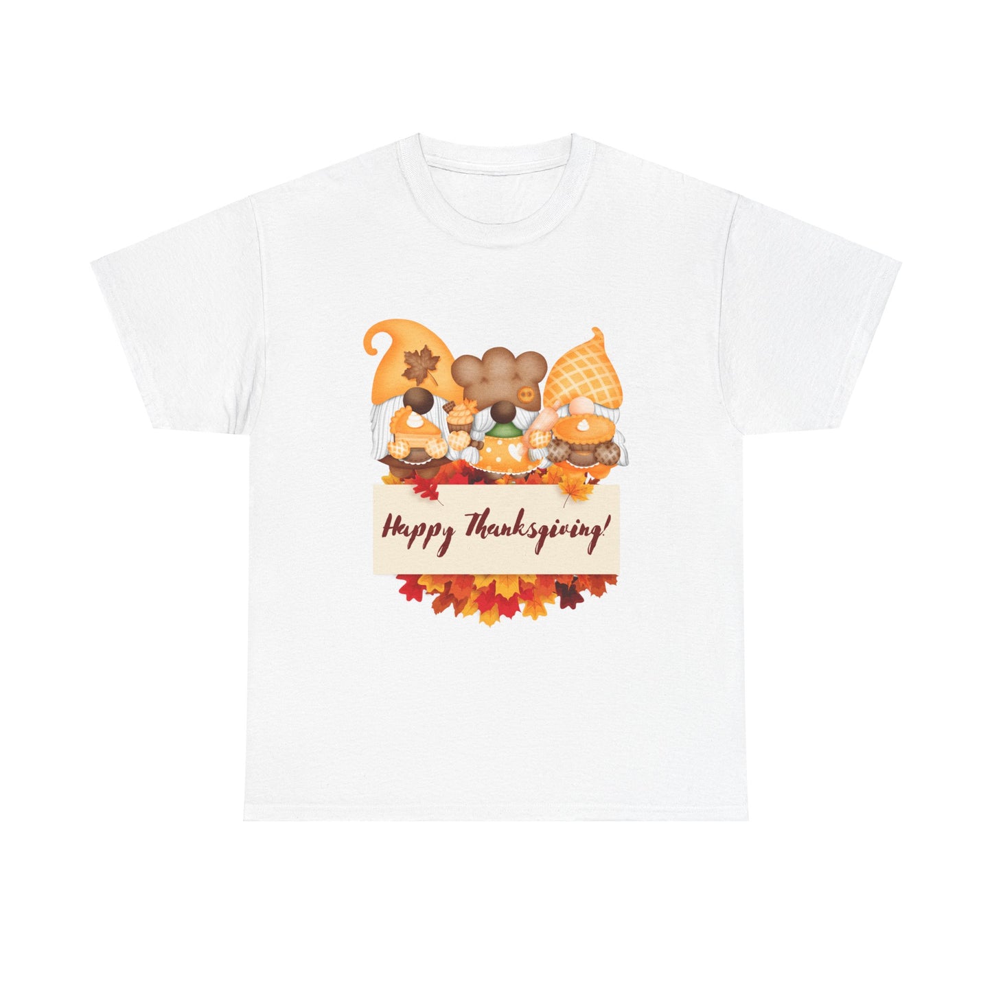 Gnome Thanksgiving Unisex Heavy Cotton Tee