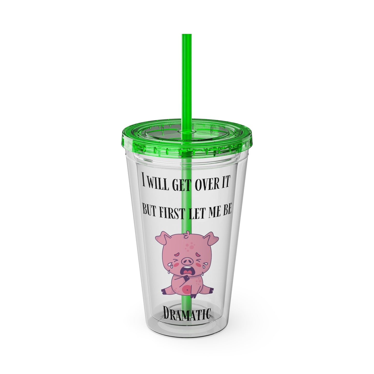 I WILL Sunsplash Tumbler with Straw, 16oz