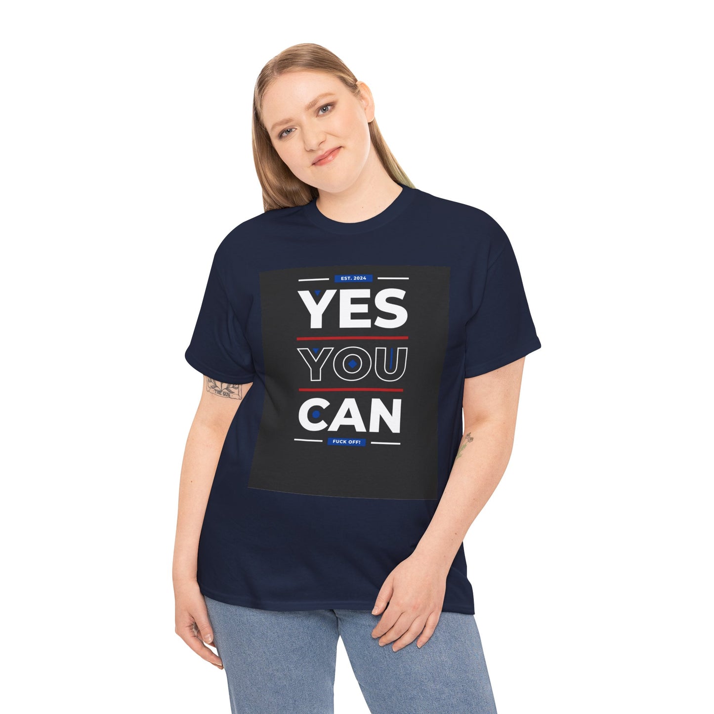 Yes You Can Unisex Heavy Cotton Tee