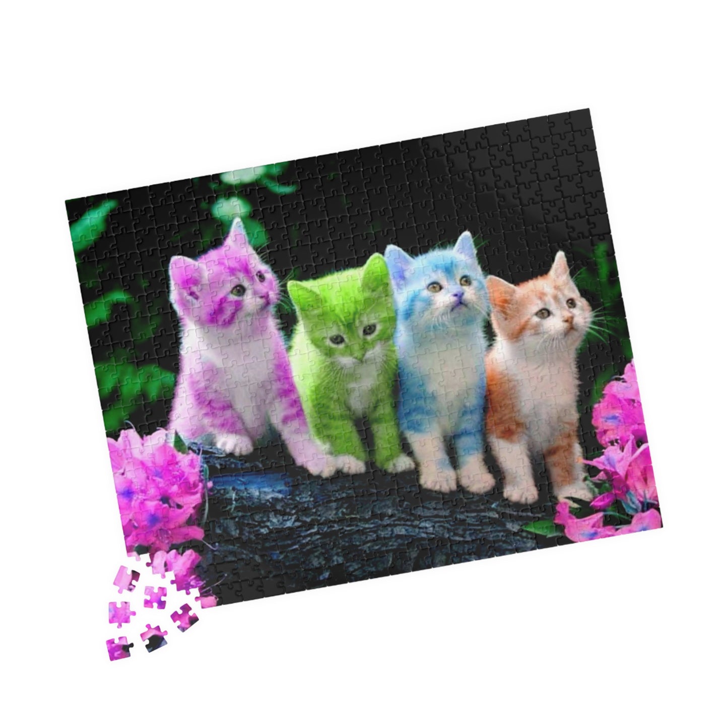 Colorful Kittens Puzzle (110, 252, 520-piece)