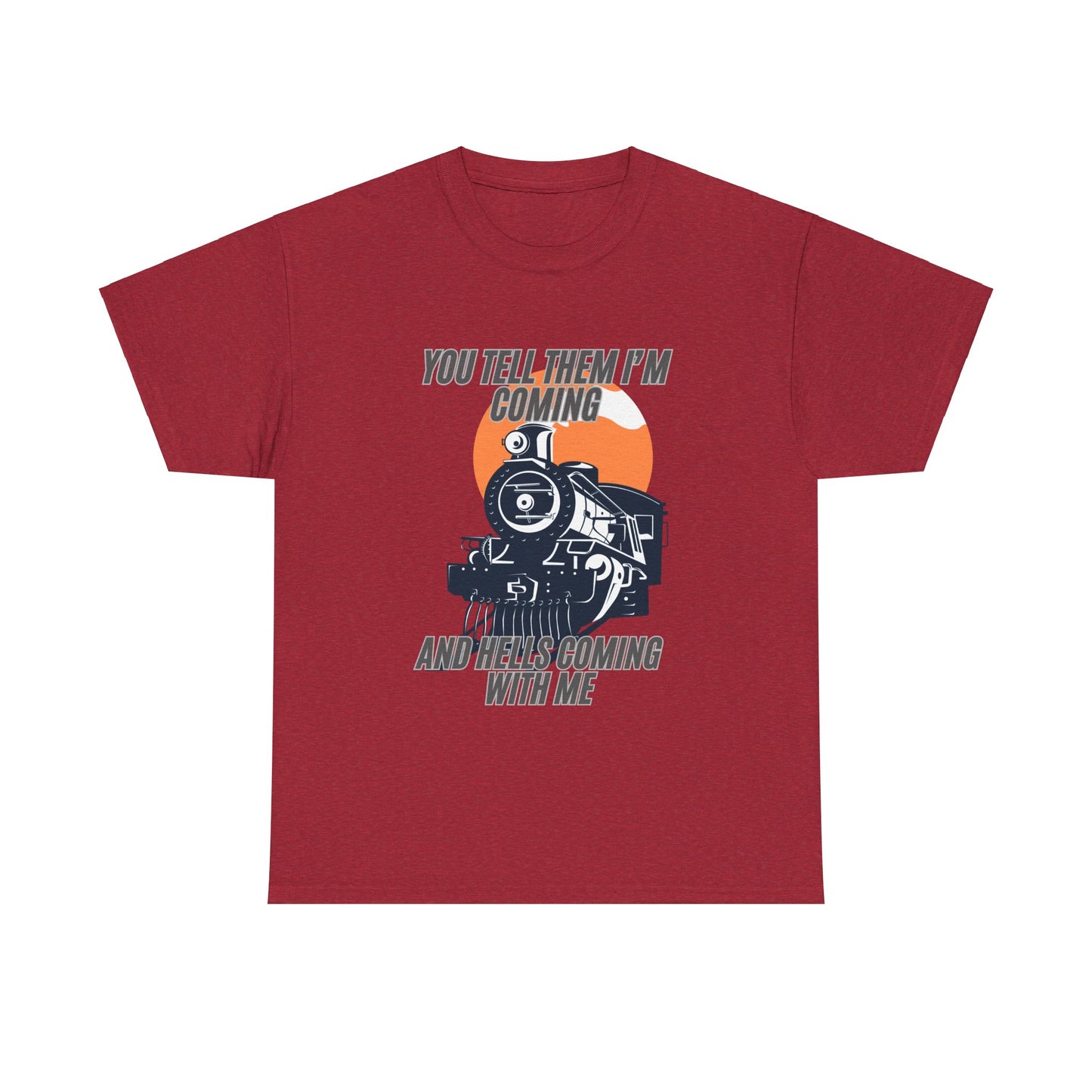 Hell's Coming Unisex Heavy Cotton Tee