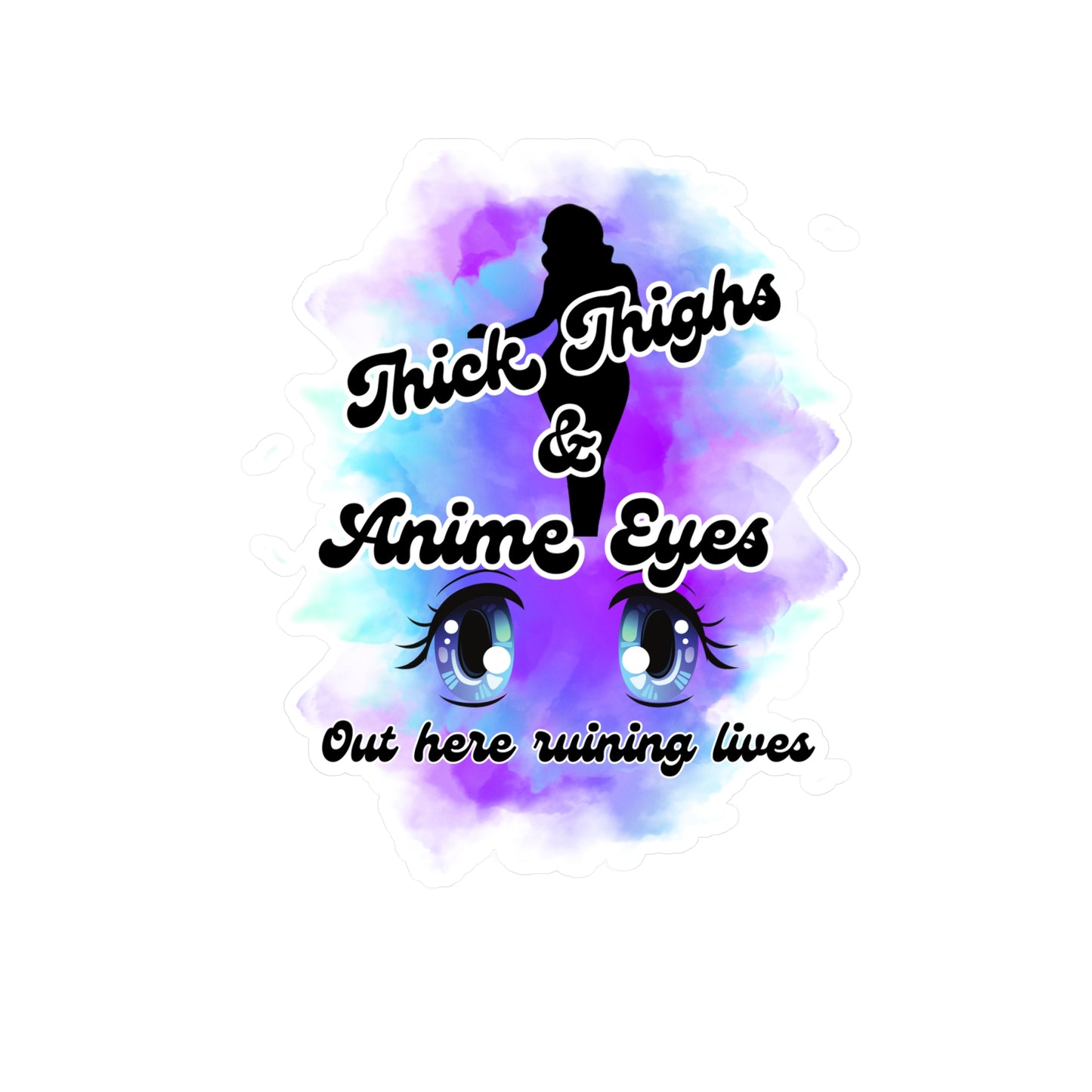 Thick Thighs Kiss-Cut Vinyl Decals