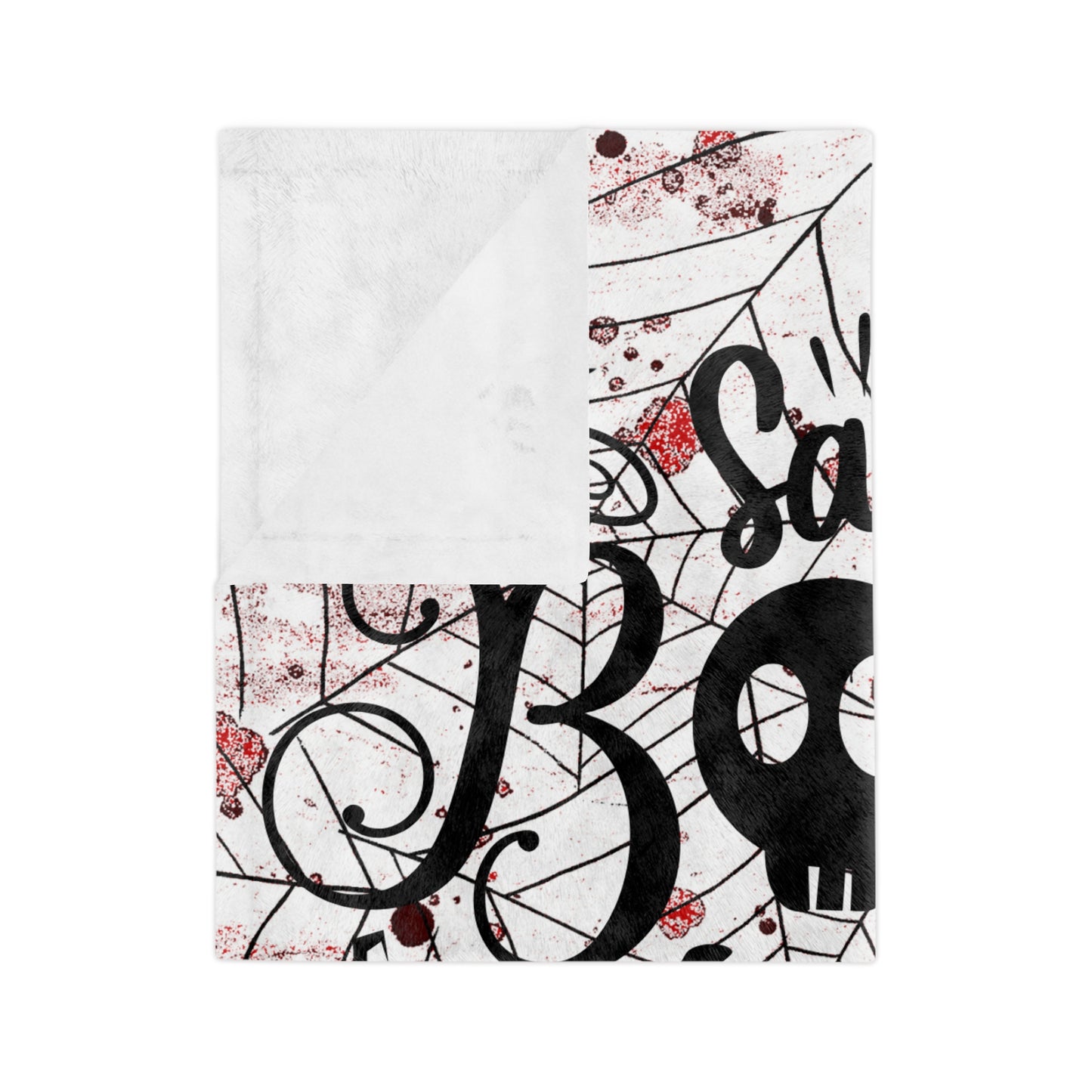 Say Boo Velveteen Microfiber Blanket
