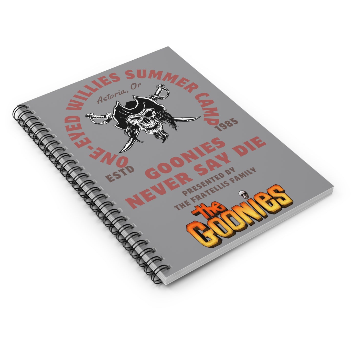 One Eyed Willy Spiral Notebook - Ruled Line