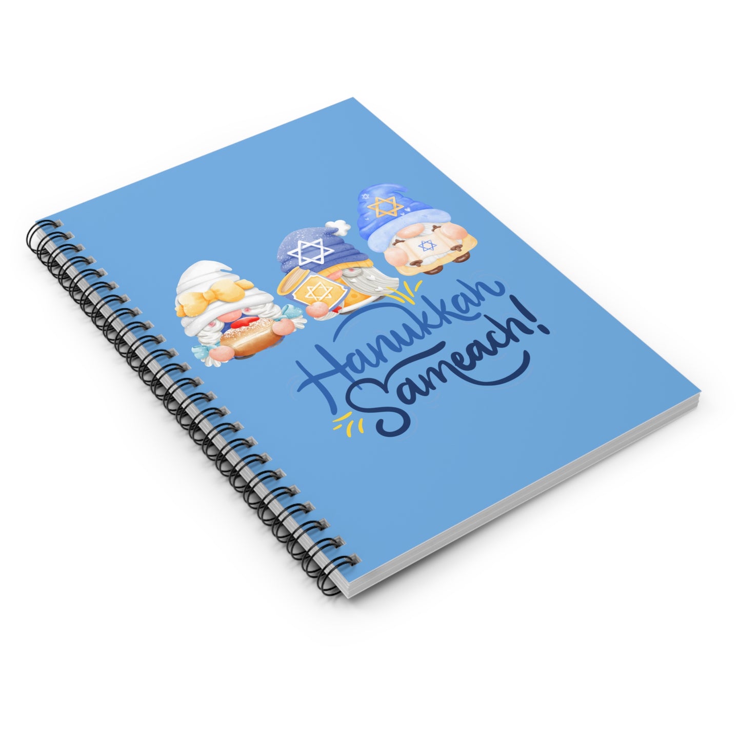 Hanukkah Gnomes Spiral Notebook - Ruled Line