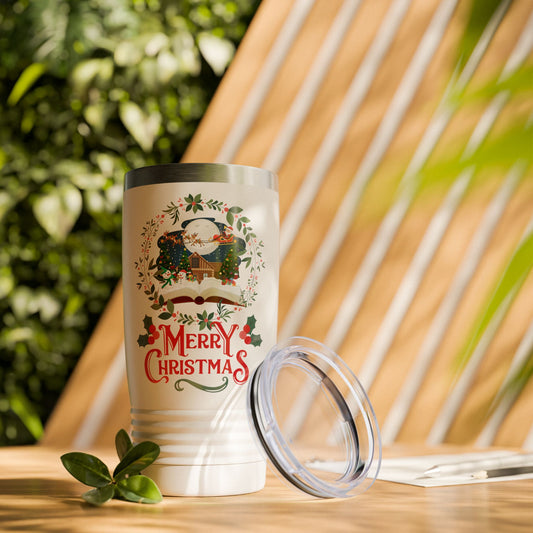 Merry Christmas Ringneck Tumbler, 20oz