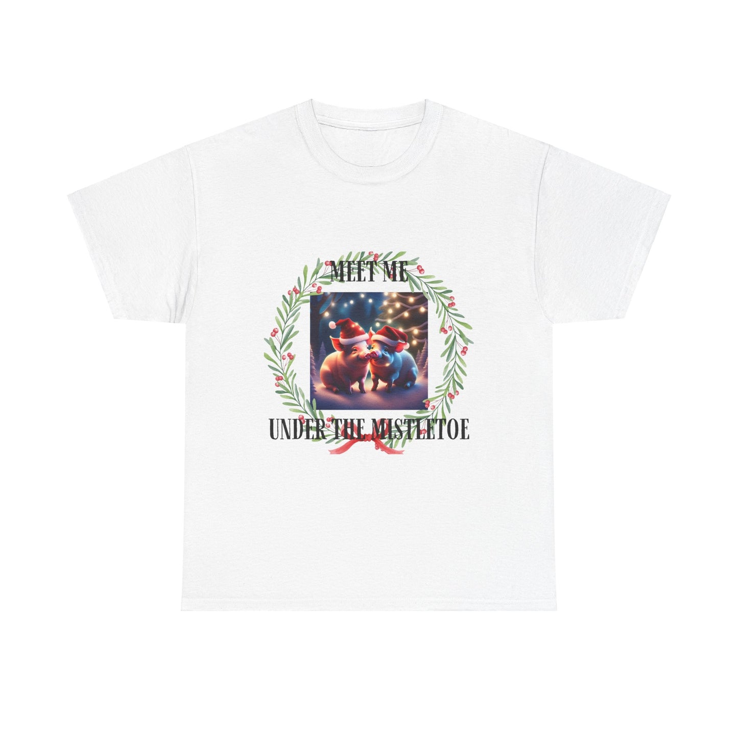 Xmas Pigs Unisex Heavy Cotton Tee