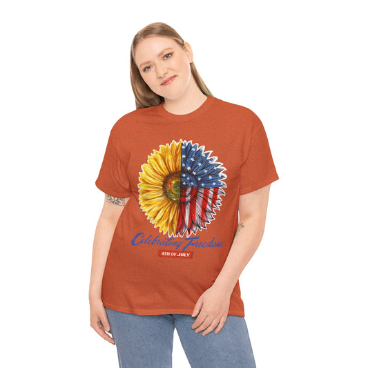 Sunflower American Flag