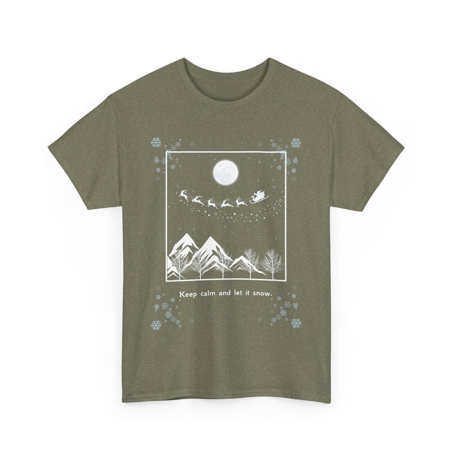 Let it Snow Unisex Heavy Cotton Tee
