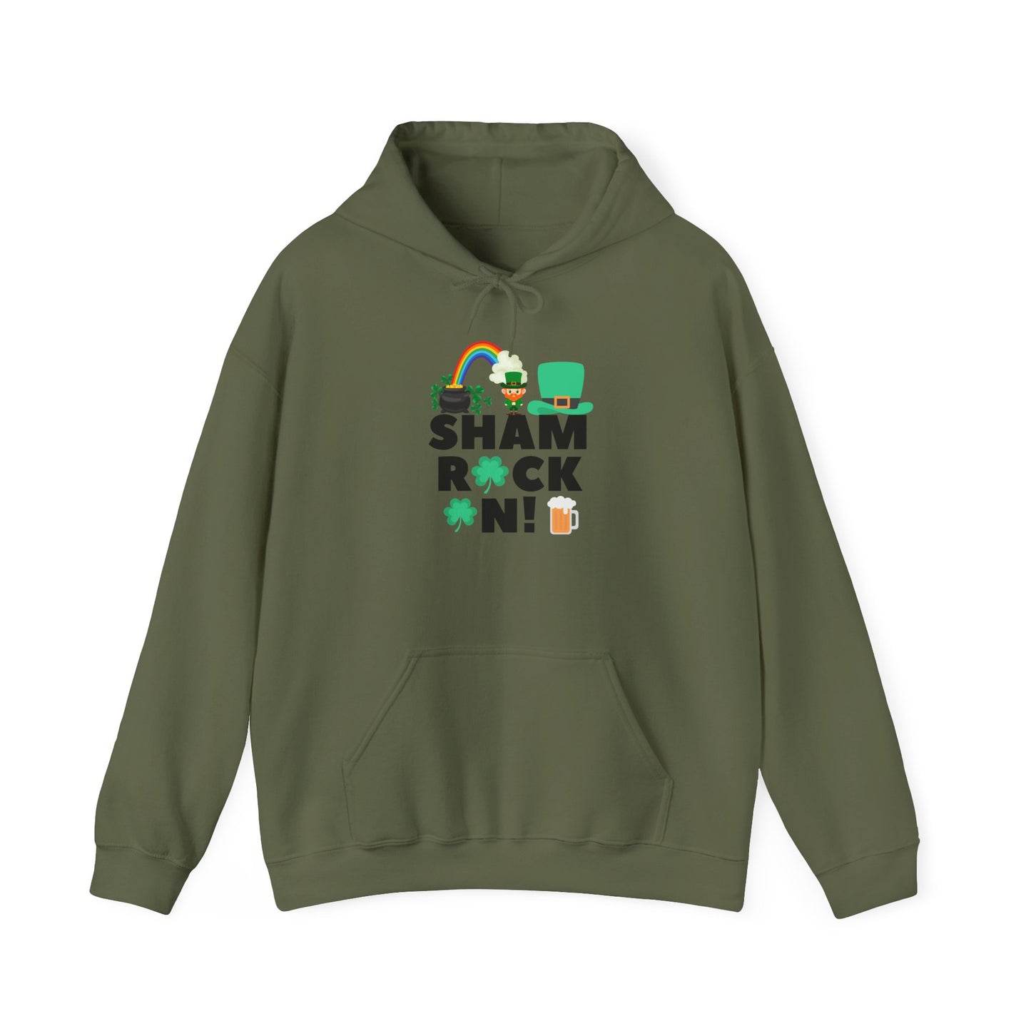 Shamrock On Unisex Heavy Blend™ Hooded Sweatshirt
