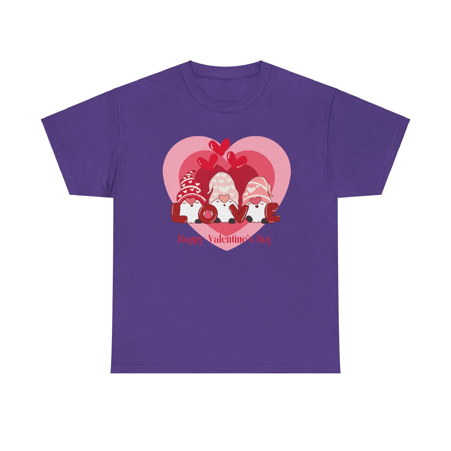 Valentines Gnome Unisex Heavy Cotton Tee