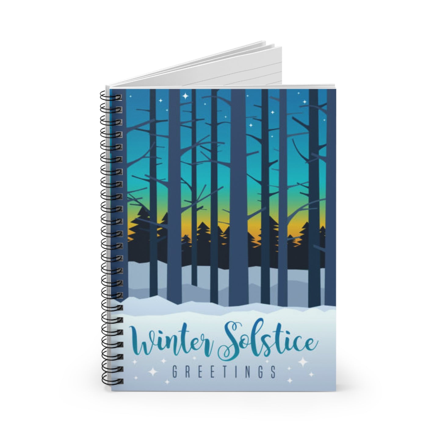 Winter Solstice Spiral Notebook - Ruled Line