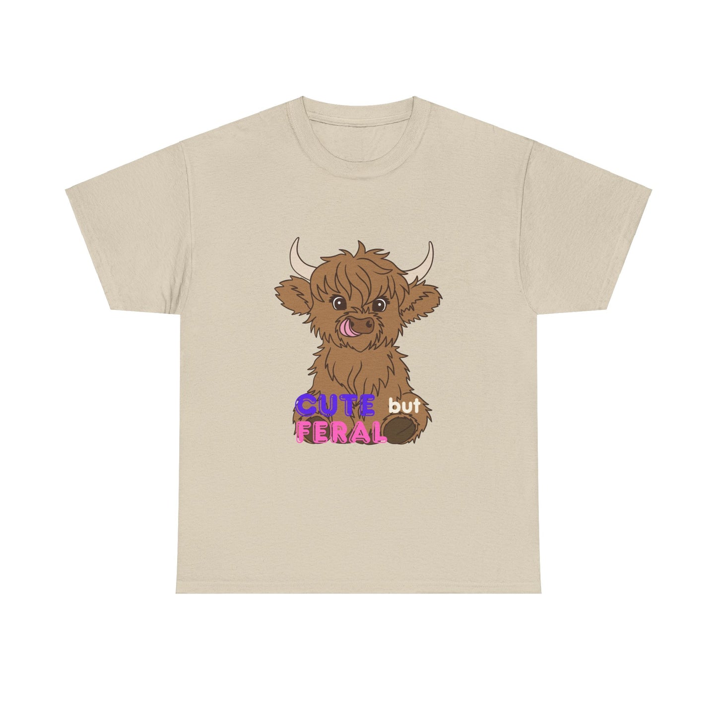 Cute but Feral Unisex Heavy Cotton Tee