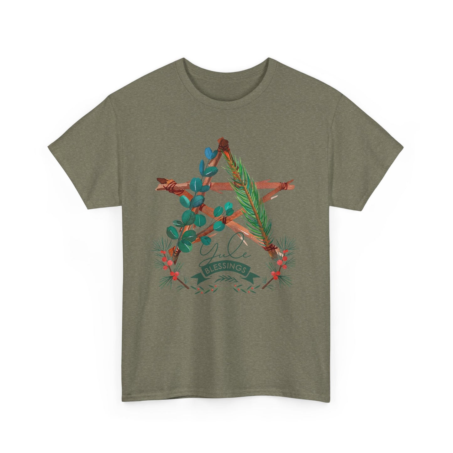 Yule Blessings Unisex Heavy Cotton Tee