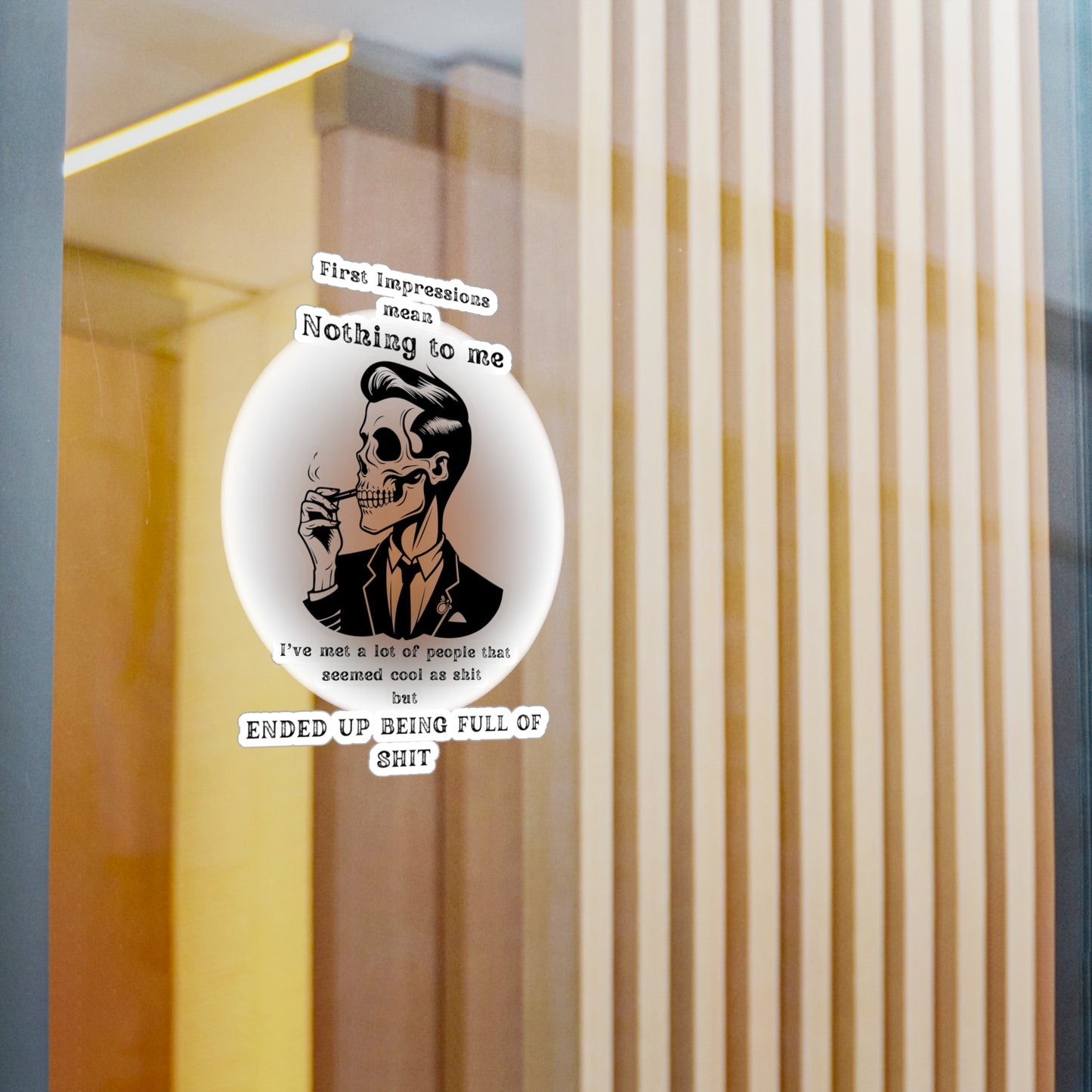 First Impressions Kiss-Cut Vinyl Decals
