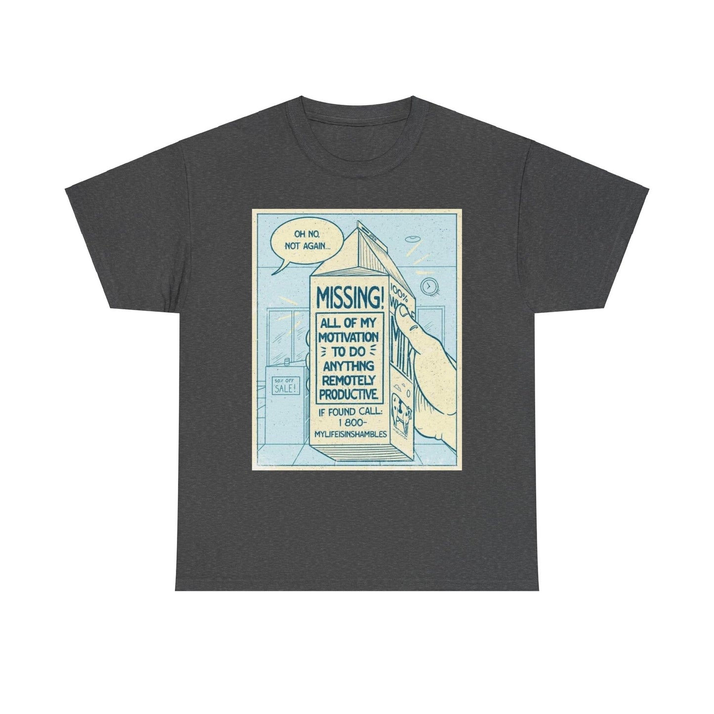 Missing Unisex Heavy Cotton Tee