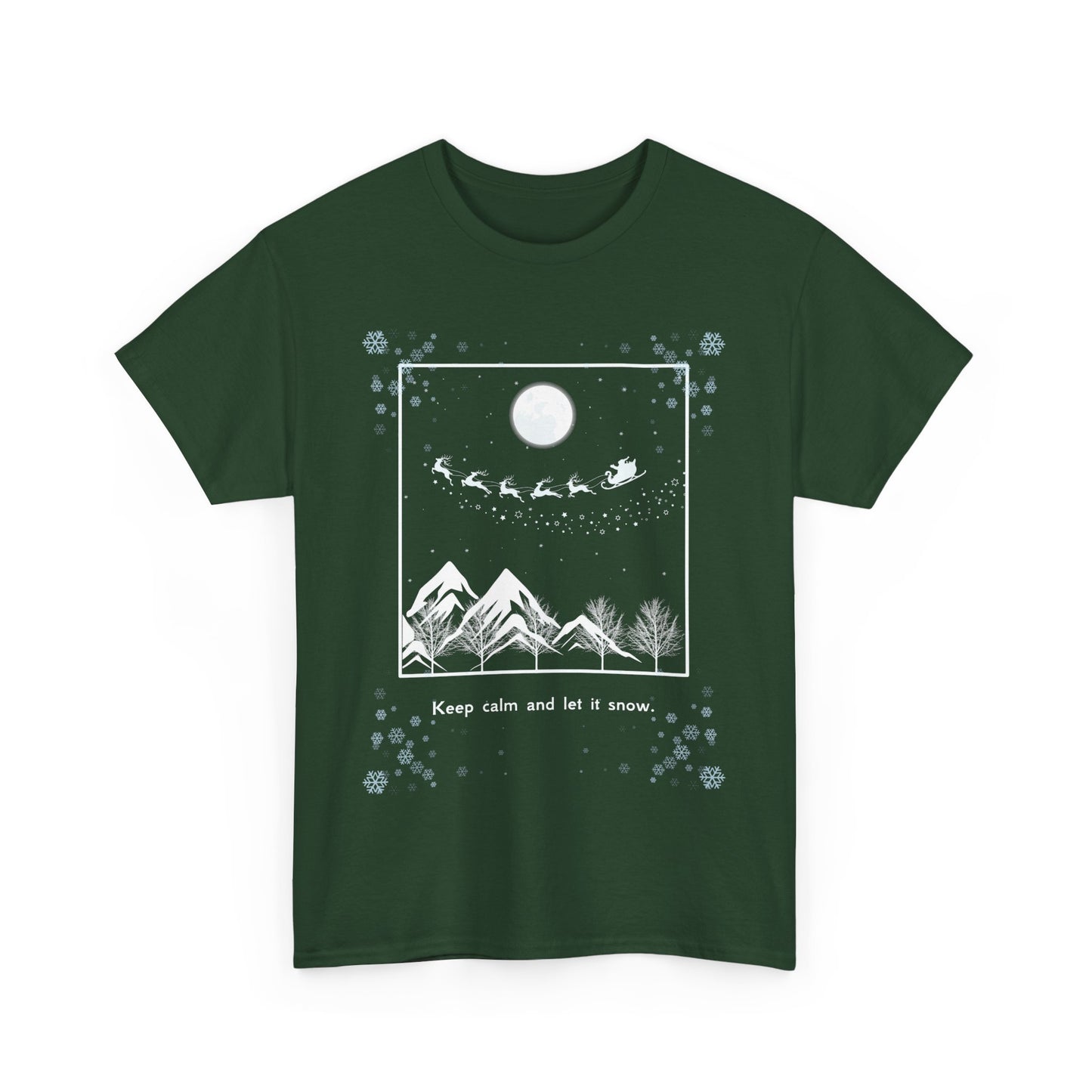 Let it Snow Unisex Heavy Cotton Tee