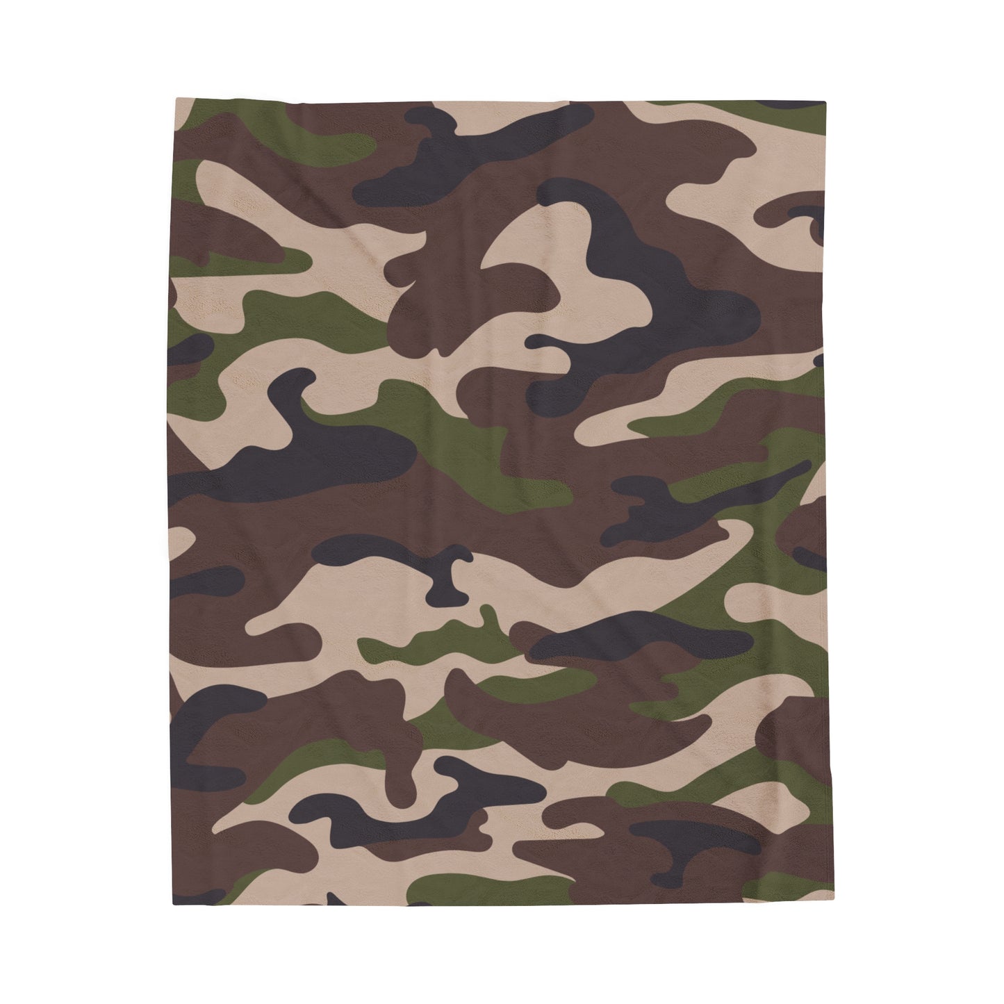 Camo Velveteen Plush Blanket