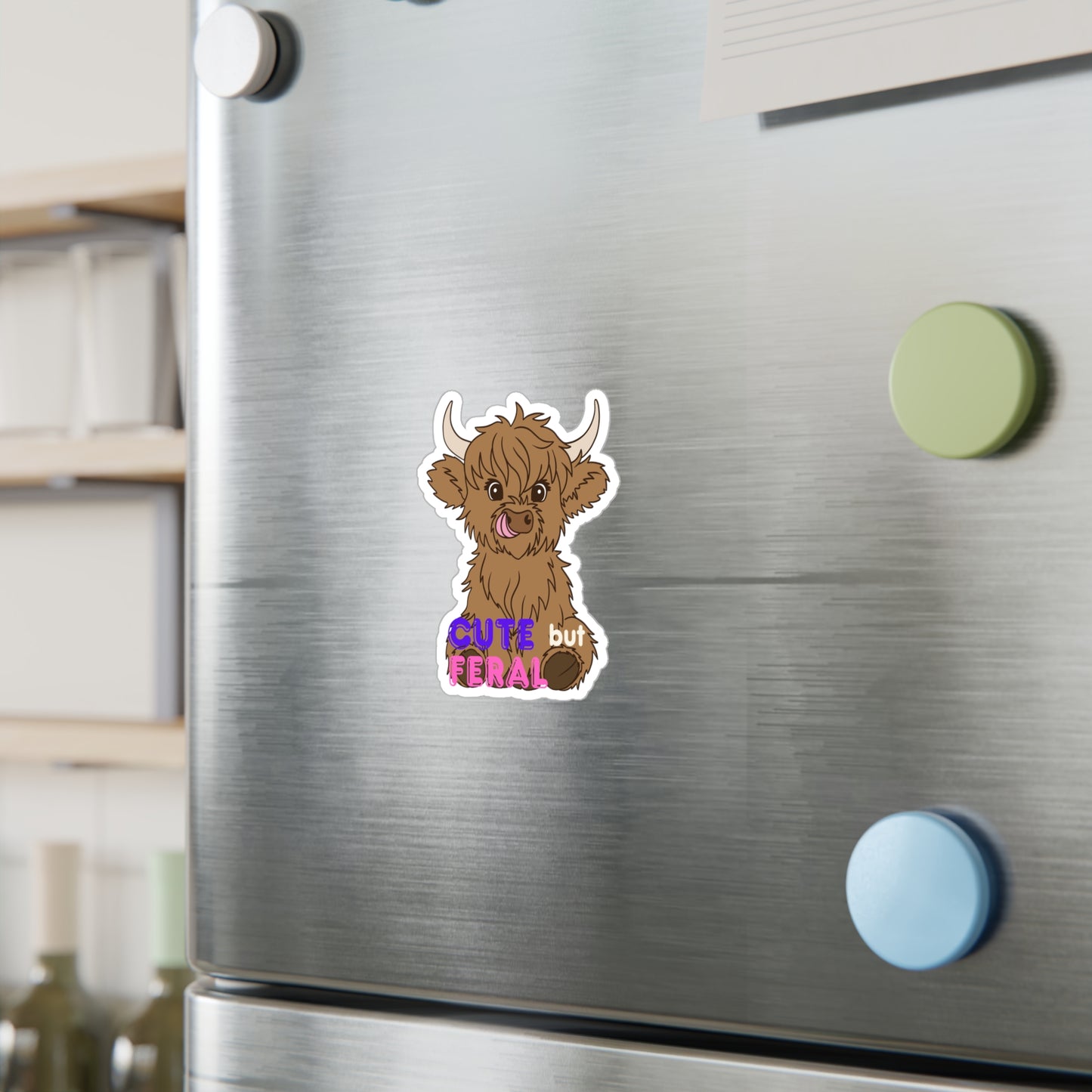 Cute but Feral Kiss-Cut Vinyl Decals