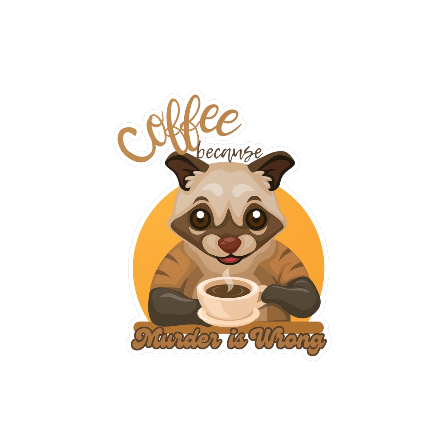 Coffee Kiss-Cut Vinyl Decals