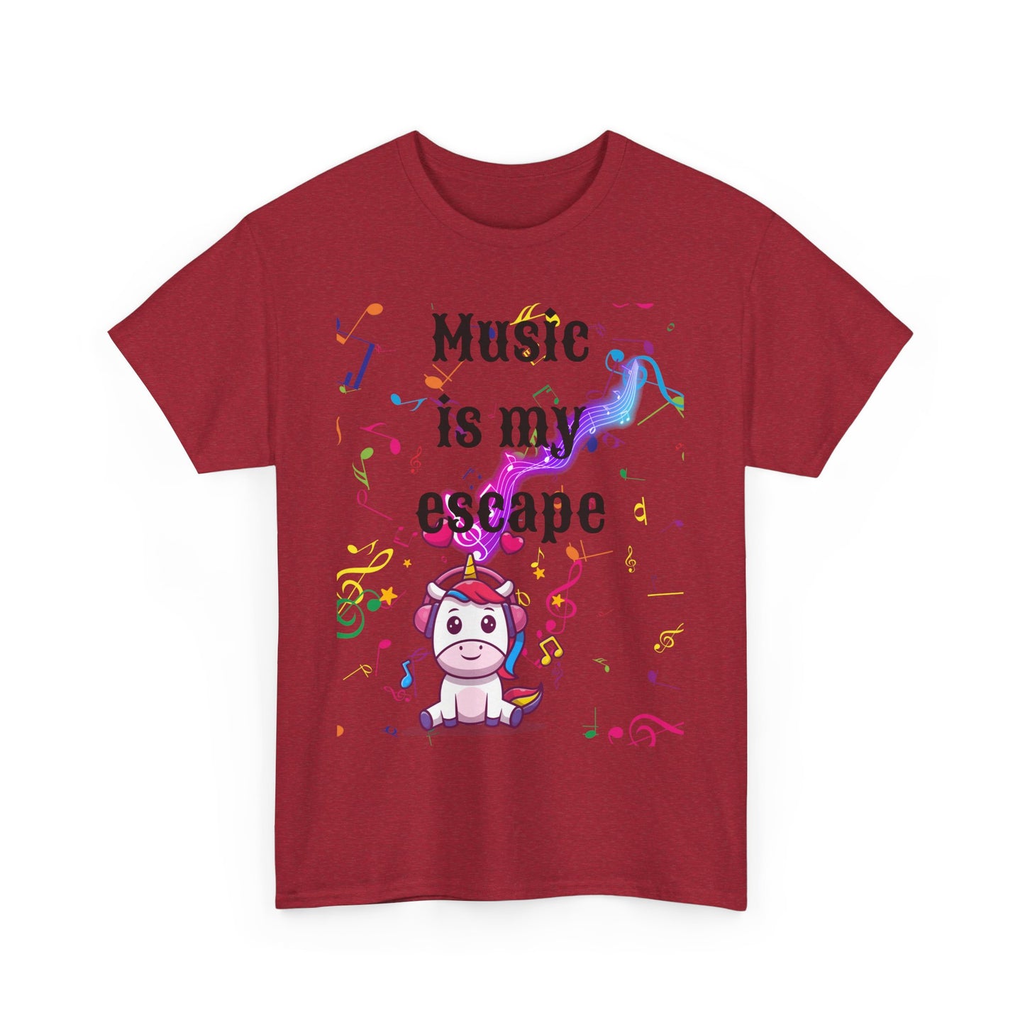 Music is Unisex Heavy Cotton Tee