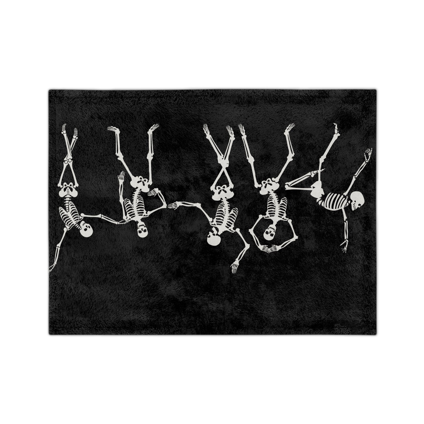 Dancing Skeleton Velveteen Microfiber Blanket