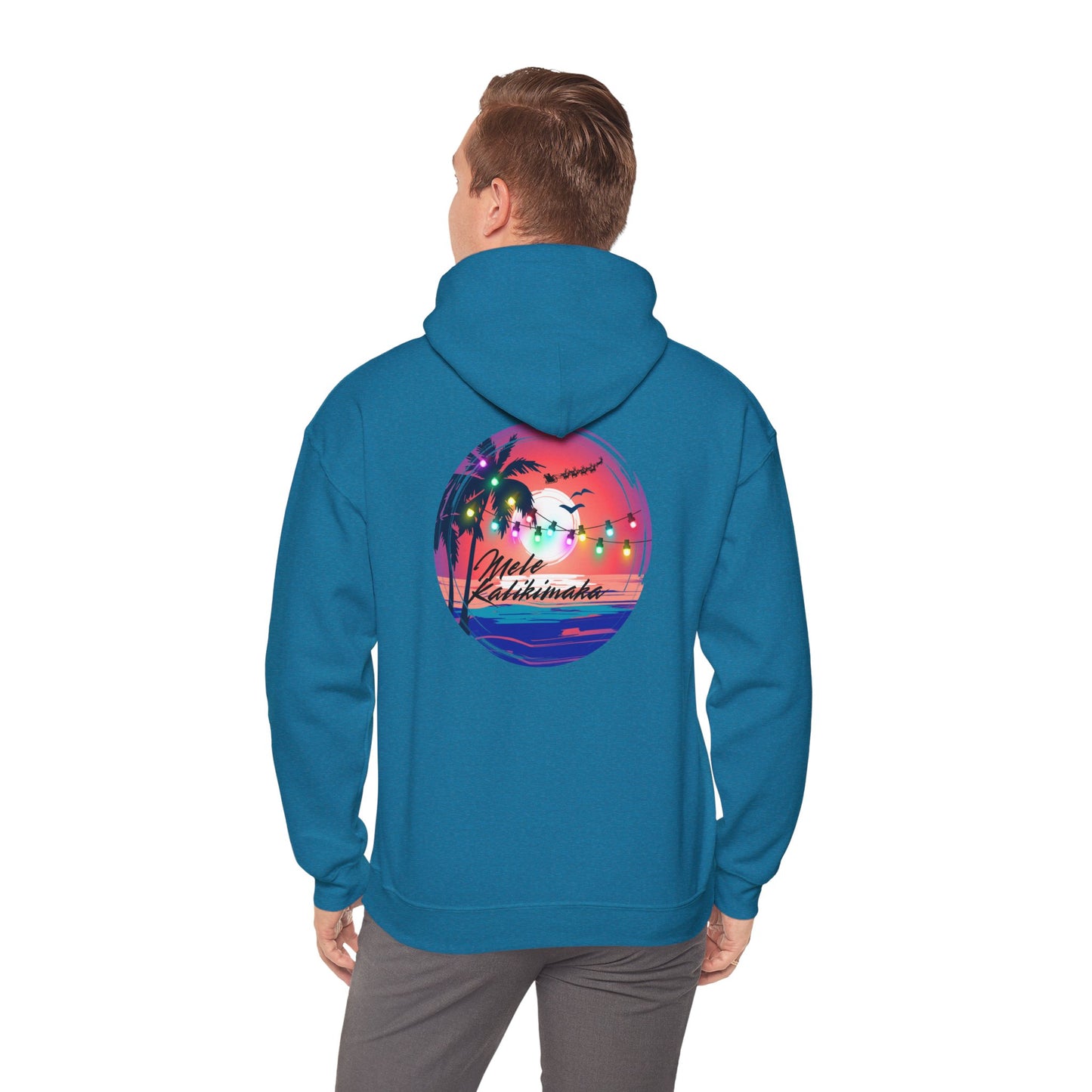 Mele Kalikimaka Unisex Heavy Blend™ Hooded Sweatshirt