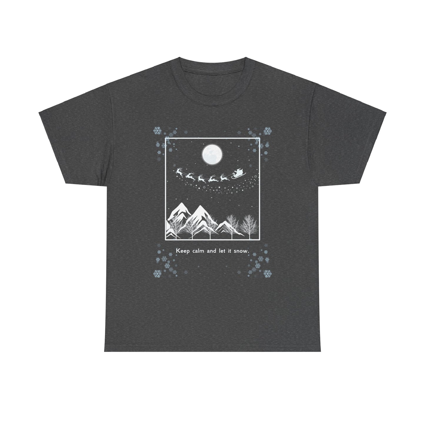 Let it Snow Unisex Heavy Cotton Tee