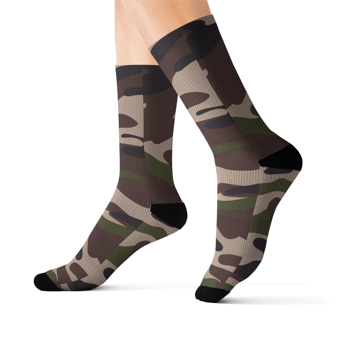 Green Camo Sublimation Socks