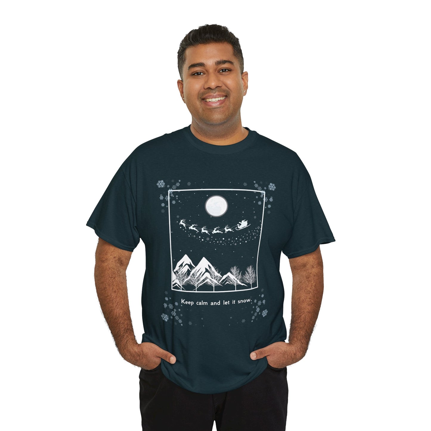 Let it Snow Unisex Heavy Cotton Tee