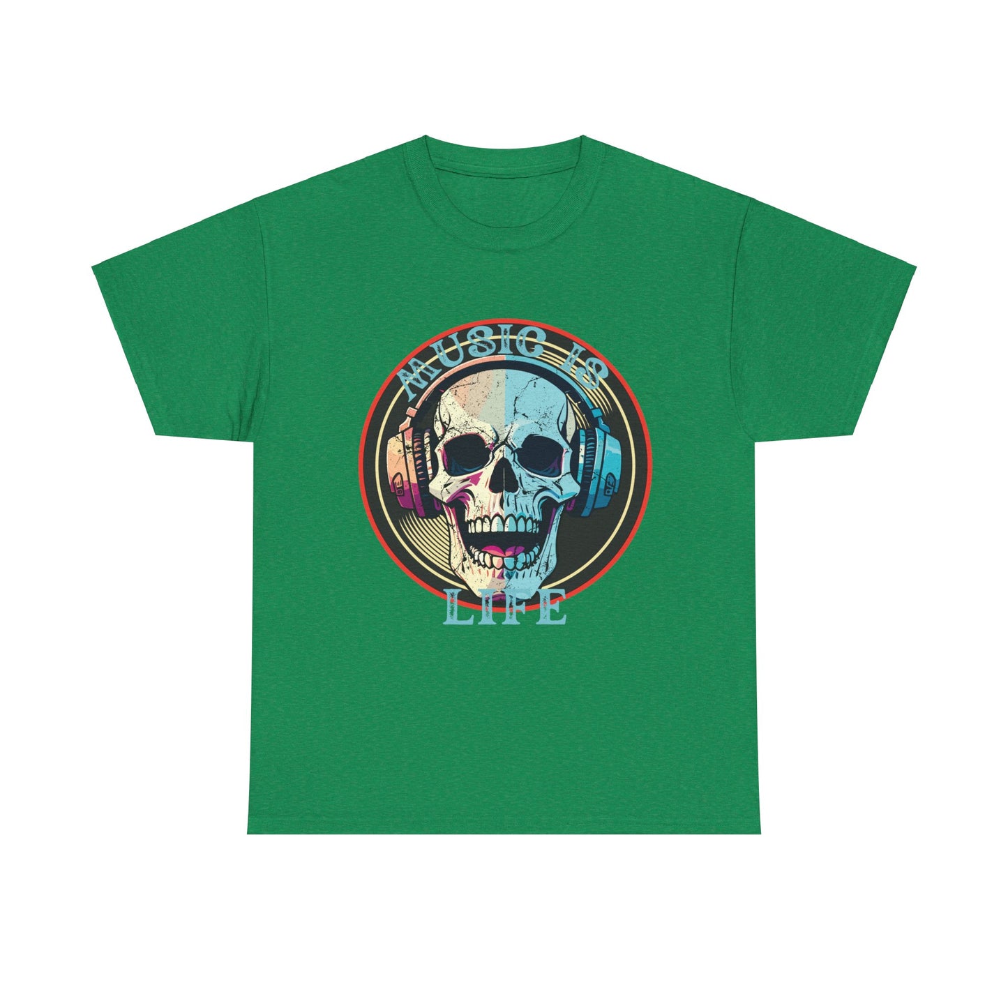Music is Life Unisex Heavy Cotton Tee
