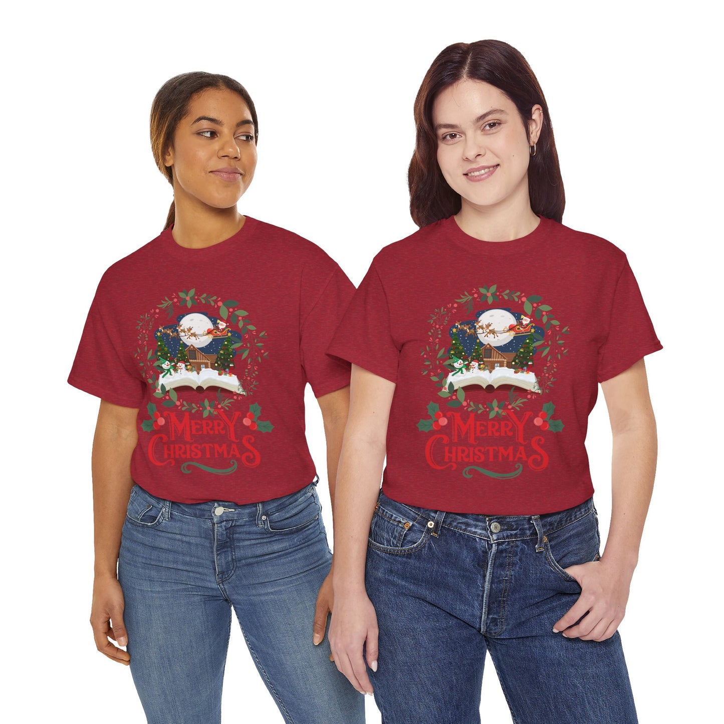 Merry Christmas Unisex Heavy Cotton Tee