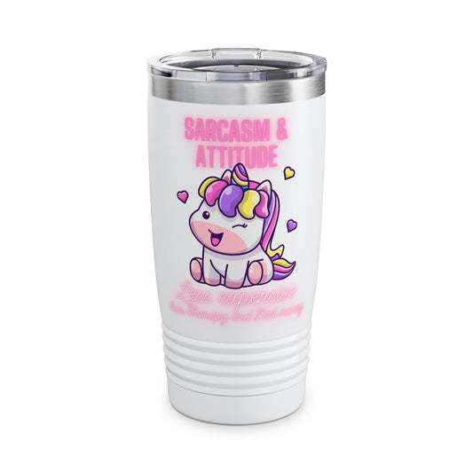 Sarcasm & attitude Ringneck Tumbler, 20oz