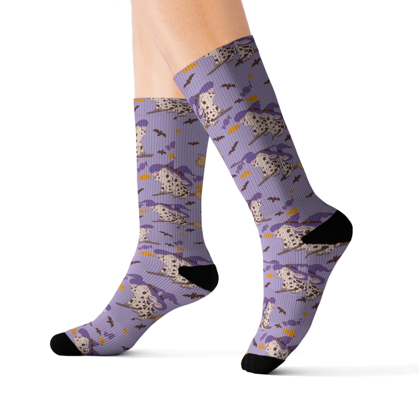 Witch Cow Sublimation Socks