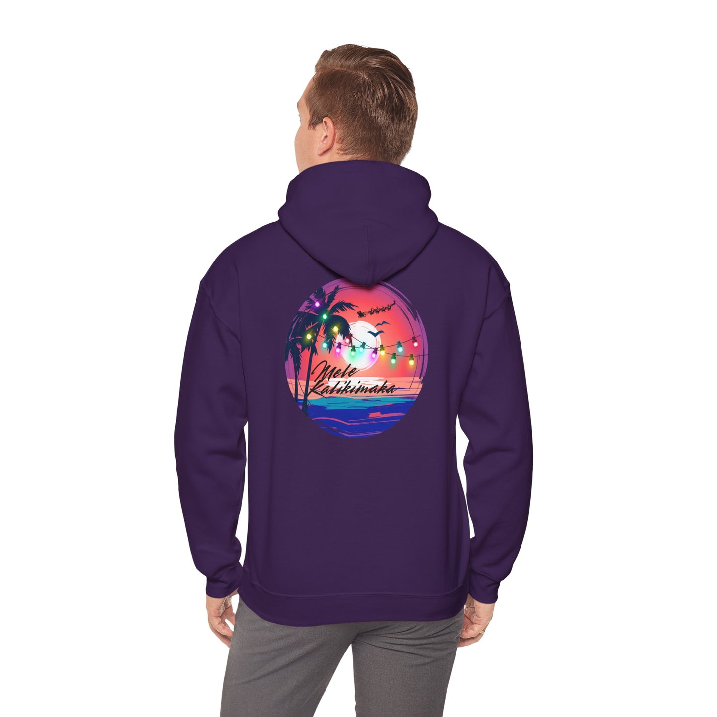 Mele Kalikimaka Unisex Heavy Blend™ Hooded Sweatshirt