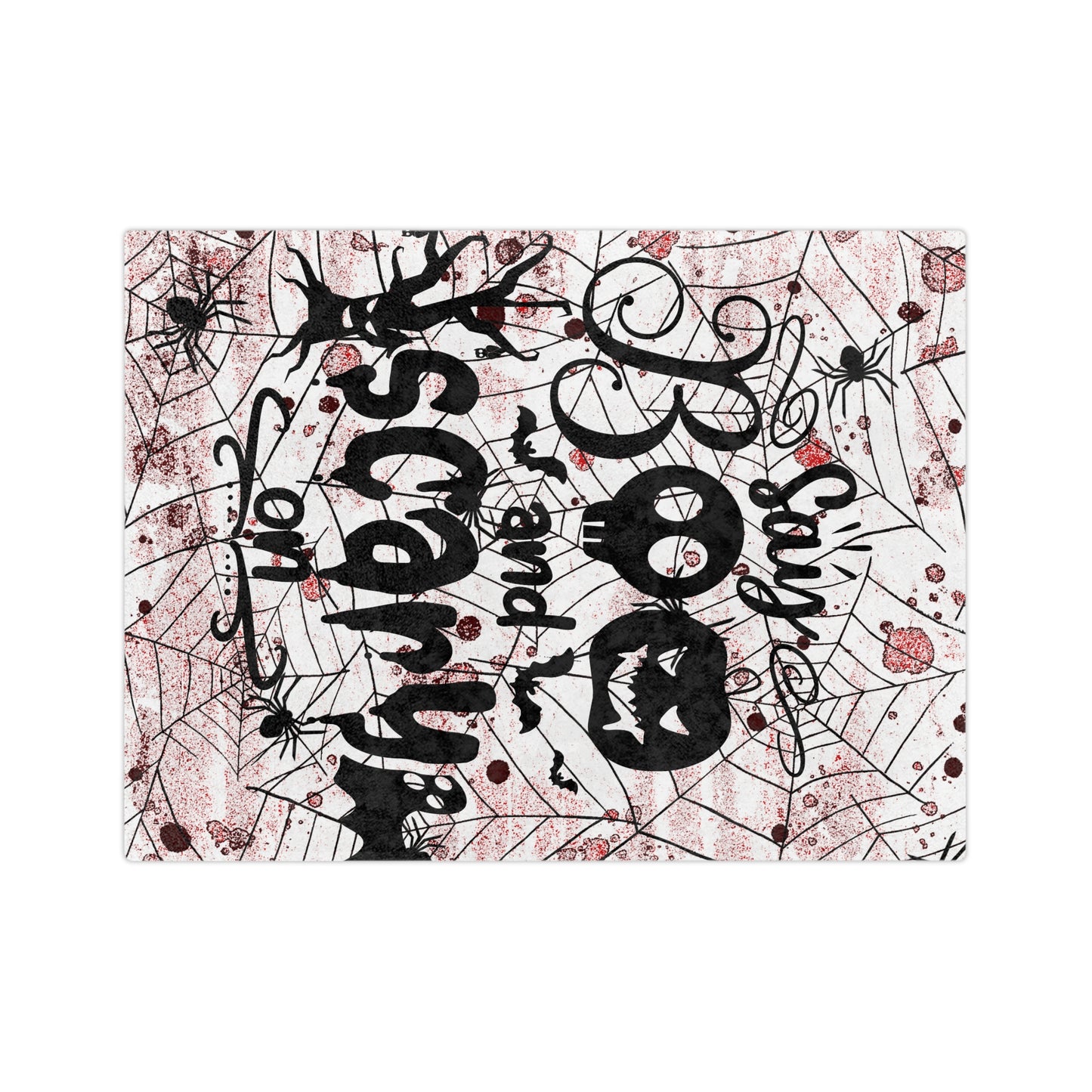 Say Boo Velveteen Microfiber Blanket