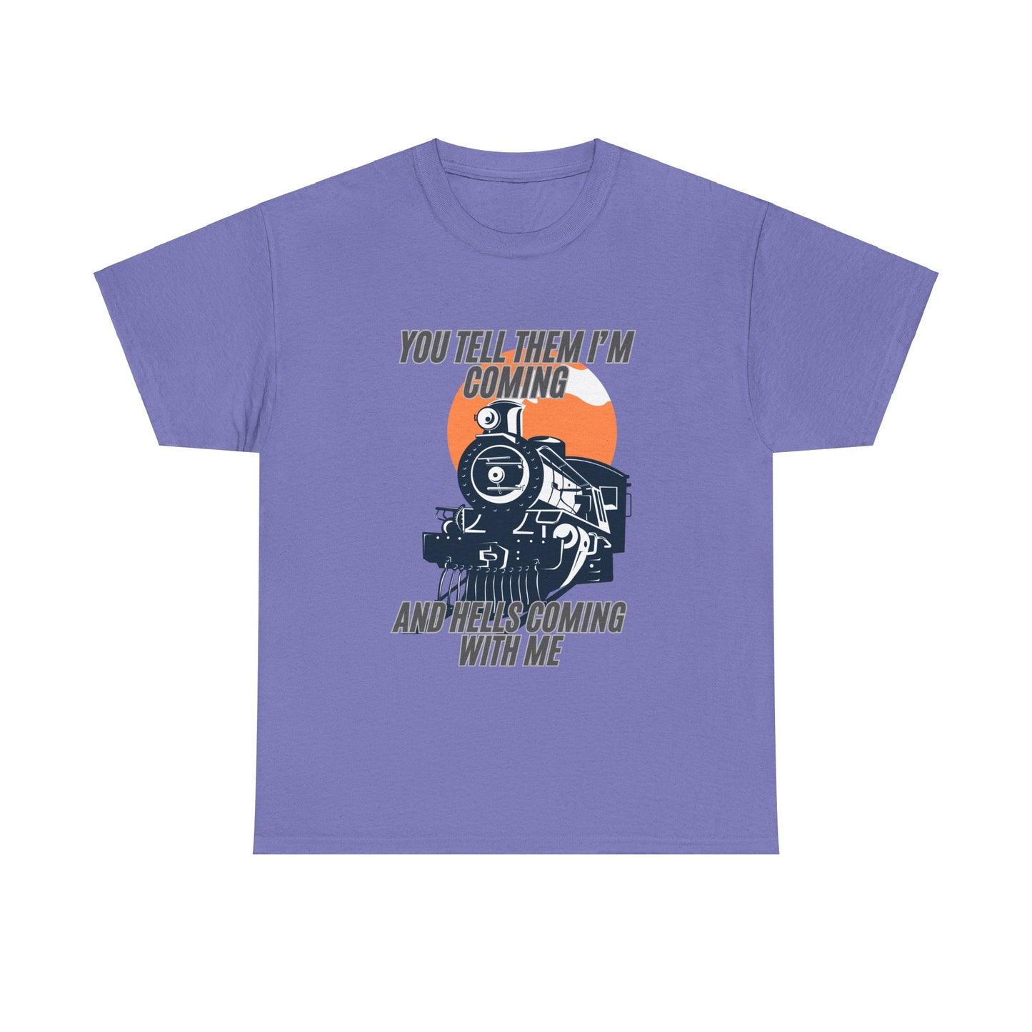 Hell's Coming Unisex Heavy Cotton Tee