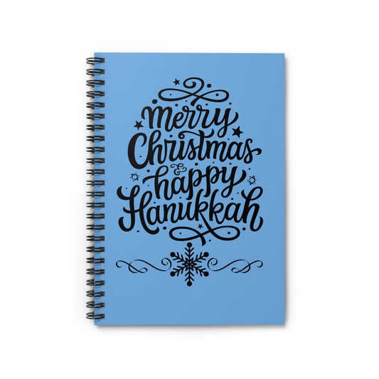 Merry Christmas & Spiral Notebook - Ruled Line