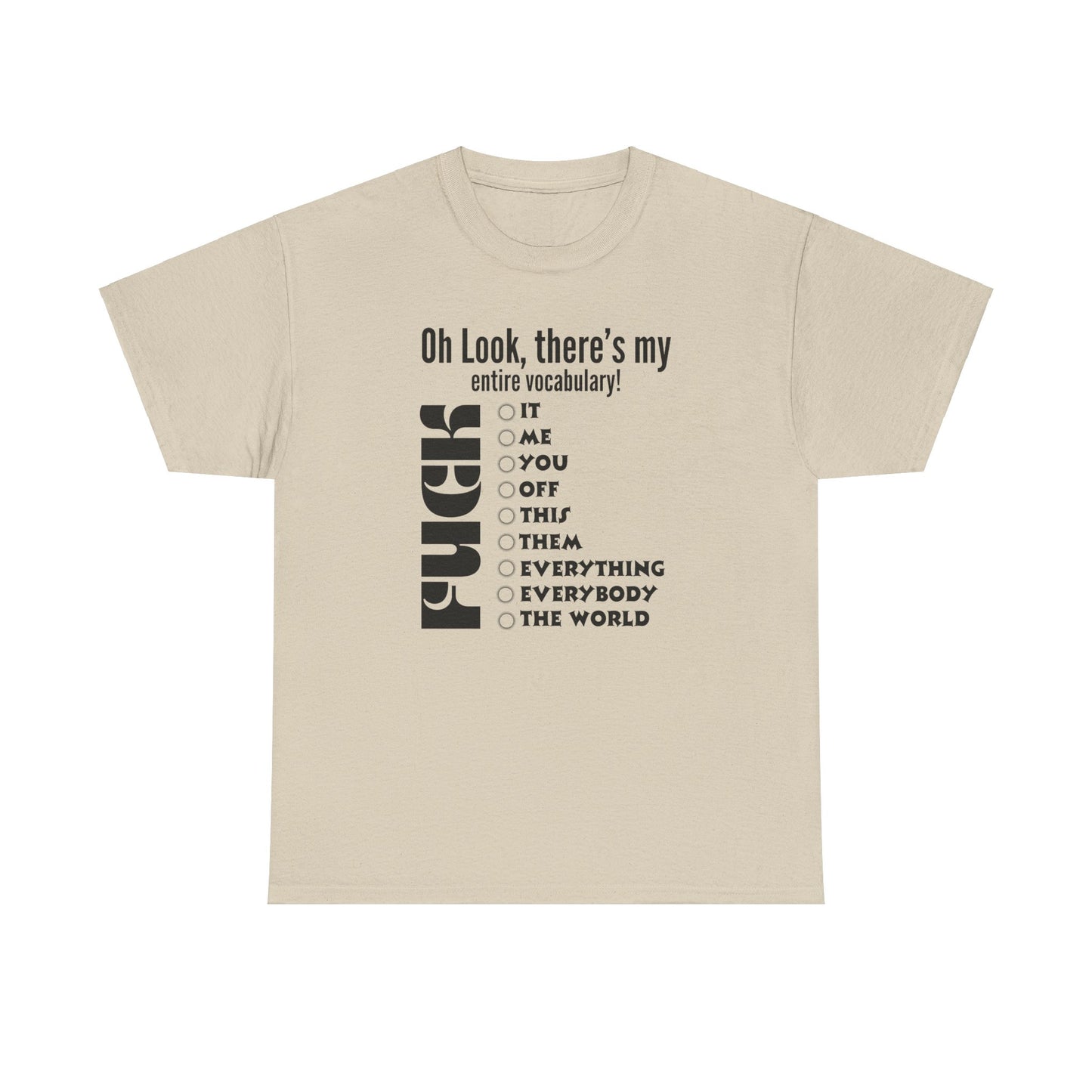 Vocabulary Unisex Heavy Cotton Tee